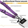image:imageIcycay Phone Lanyard Crossbody Strap Neck Adjustable Teacher Women Gold1 Purp
