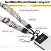 image:imageIcycay Phone Lanyard Crossbody Strap Neck Adjustable Teacher Women GoldAbstract Art Leaf Black