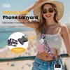 image:imageIcycay Phone Lanyard Crossbody Strap Neck Adjustable Teacher Women GoldCat Purple Flower
