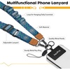 image:imageIcycay Phone Lanyard Crossbody Strap Neck Adjustable Teacher Women MarbleBoho Blue