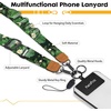 image:imageIcycay Phone Lanyard Crossbody Strap Neck Adjustable Teacher Women MarbleCat Green Leaf