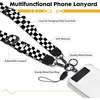 image:imageIcycay Phone Lanyard Crossbody Strap Neck Adjustable Teacher Women MarbleCheckered Black