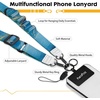image:imageIcycay Phone Lanyard Crossbody Strap Neck Adjustable Teacher Women MarbleMarble Blue