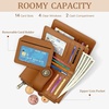 image:imageIcycay Sea Turtle Small Wallet Women RFID Blocking Cute Credit Card Holder0 Beige
