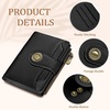 image:imageIcycay Sea Turtle Small Wallet Women RFID Blocking Cute Credit Card Holder0 Black