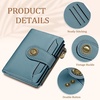 image:imageIcycay Sea Turtle Small Wallet Women RFID Blocking Cute Credit Card Holder0 Blue