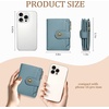 image:imageIcycay Sea Turtle Small Wallet Women RFID Blocking Cute Credit Card Holder0 Blue