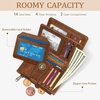 image:imageIcycay Sea Turtle Small Wallet Women RFID Blocking Cute Credit Card Holder0 Brown