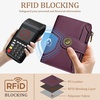 image:imageIcycay Sea Turtle Small Wallet Women RFID Blocking Cute Credit Card Holder0 Deep Violet