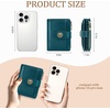 image:imageIcycay Sea Turtle Small Wallet Women RFID Blocking Cute Credit Card Holder0 Peacock Blue