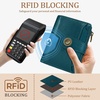 image:imageIcycay Sea Turtle Small Wallet Women RFID Blocking Cute Credit Card Holder0 Peacock Blue