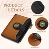 image:imageIcycay Sea Turtle Small Wallet Women RFID Blocking Cute Credit Card Holder0 Pumpkin Black