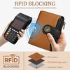 image:imageIcycay Sea Turtle Small Wallet Women RFID Blocking Cute Credit Card Holder0 Pumpkin Black