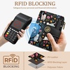image:imageIcycay Sea Turtle Small Wallet Women RFID Blocking Cute Credit Card HolderCat Flowers