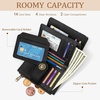 image:imageIcycay Sea Turtle Small Wallet Women RFID Blocking Cute Credit Card HolderCat Flowers