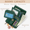 image:imageIcycay Sea Turtle Small Wallet Women RFID Blocking Cute Credit Card HolderFloral Green