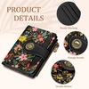 image:imageIcycay Sea Turtle Small Wallet Women RFID Blocking Cute Credit Card HolderFloral Multi