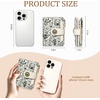 image:imageIcycay Sea Turtle Small Wallet Women RFID Blocking Cute Credit Card HolderFloral White