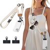 image:imageIcycay Phone Lanyard Crossbody Strap Neck Adjustable Teacher Women MarbleCheckered Apricot