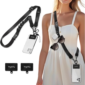 image:imageIcycay Phone Lanyard Crossbody Strap Neck Adjustable Teacher Women Gold1 Pure Black