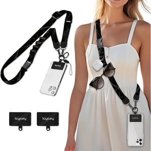 image:imageIcycay Phone Lanyard Crossbody Strap Neck Adjustable Teacher Women GoldMarble Black