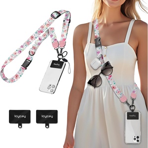image:imageIcycay Phone Lanyard Crossbody Strap Neck Adjustable Teacher Women GoldPeony Flower