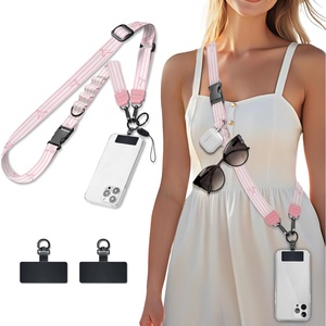 image:imageIcycay Phone Lanyard Crossbody Strap Neck Adjustable Teacher Women GoldStriped Pk