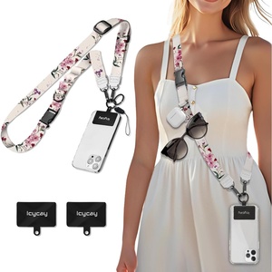 image:imageIcycay Phone Lanyard Crossbody Strap Neck Adjustable Teacher Women MarbleBloom Flower