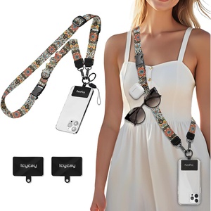 image:imageIcycay Phone Lanyard Crossbody Strap Neck Adjustable Teacher Women MarbleBoho Print