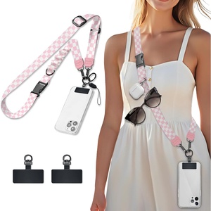 image:imageIcycay Phone Lanyard Crossbody Strap Neck Adjustable Teacher Women MarbleCheckered Pk