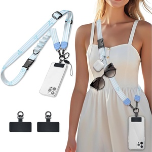 image:imageIcycay Phone Lanyard Crossbody Strap Neck Adjustable Teacher Women MarbleStriped Blue