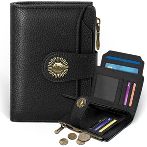 image:imageIcycay Sea Turtle Small Wallet Women RFID Blocking Cute Credit Card Holder0 Black