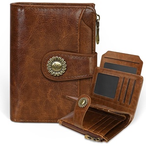 image:imageIcycay Sea Turtle Small Wallet Women RFID Blocking Cute Credit Card Holder0 Brown