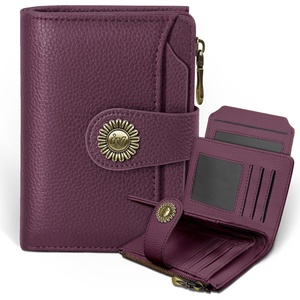 image:imageIcycay Sea Turtle Small Wallet Women RFID Blocking Cute Credit Card Holder0 Deep Violet