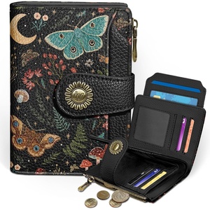 image:imageIcycay Sea Turtle Small Wallet Women RFID Blocking Cute Credit Card HolderButterfly
