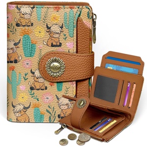 image:imageIcycay Sea Turtle Small Wallet Women RFID Blocking Cute Credit Card HolderHighland Cow