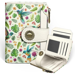 image:imageIcycay Sea Turtle Small Wallet Women RFID Blocking Cute Credit Card HolderHummingbird