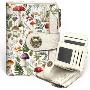 image:imageIcycay Sea Turtle Small Wallet Women RFID Blocking Cute Credit Card HolderMushroom