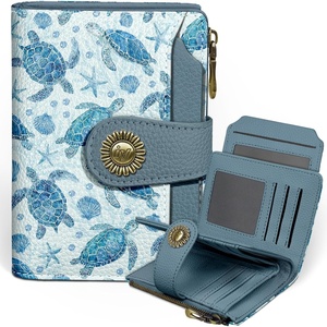 image:imageIcycay Sea Turtle Small Wallet Women RFID Blocking Cute Credit Card HolderSea Turtle